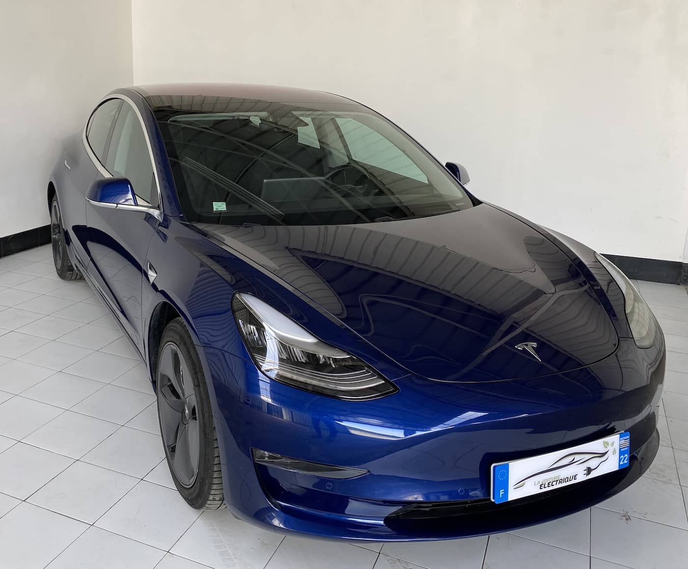 Tesla Model 3 Long Range Dual Motor FSD Bleue